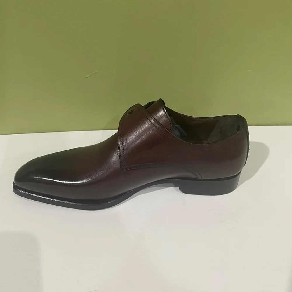 Emilio Franco shoes dressy burgundy leather calf Oxford
